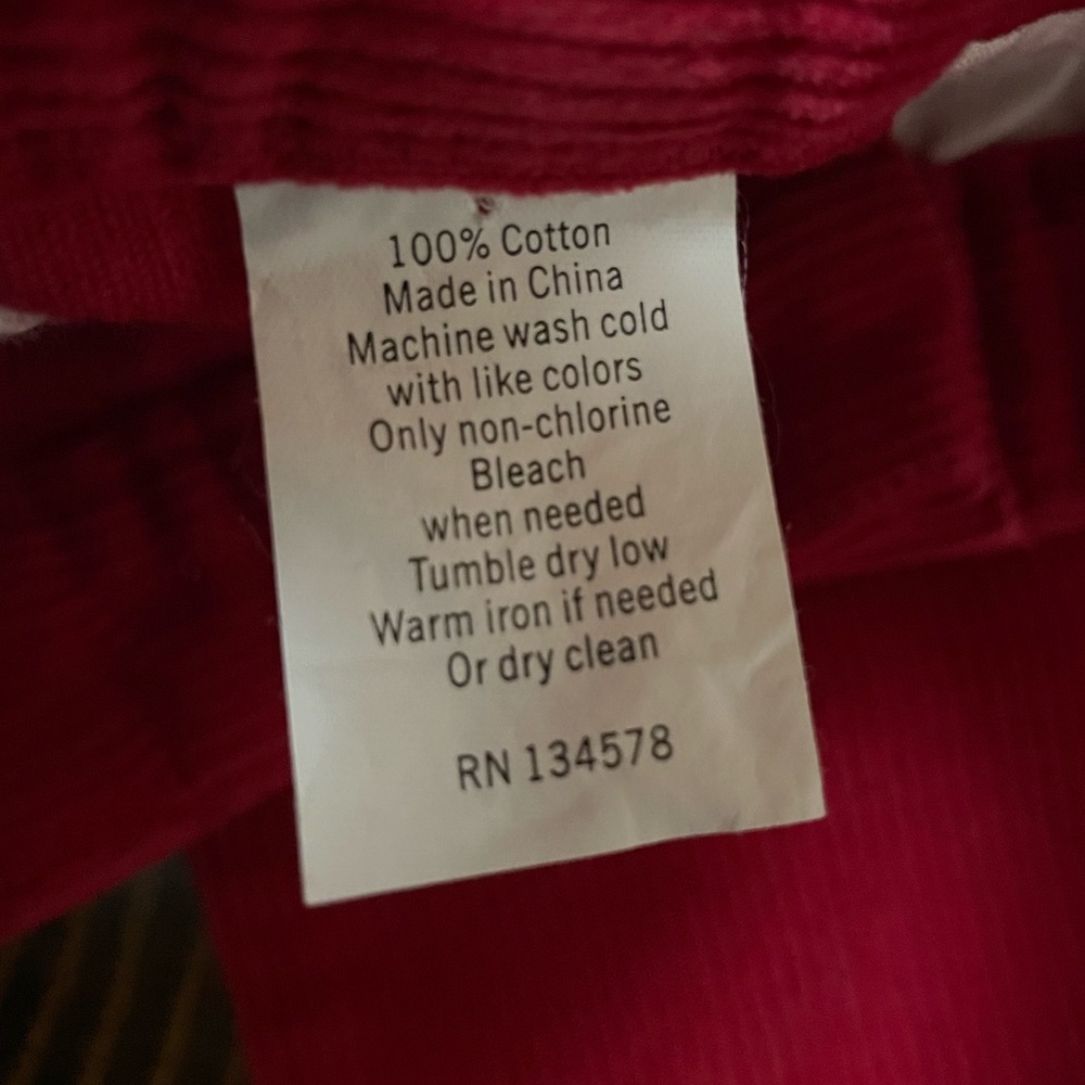 Vineyard Vines Red Corduroy Pants Adjustable Waist Boy 5 - Picture 13 of 13